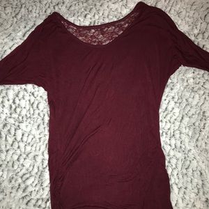 Burgundy long sleeve
